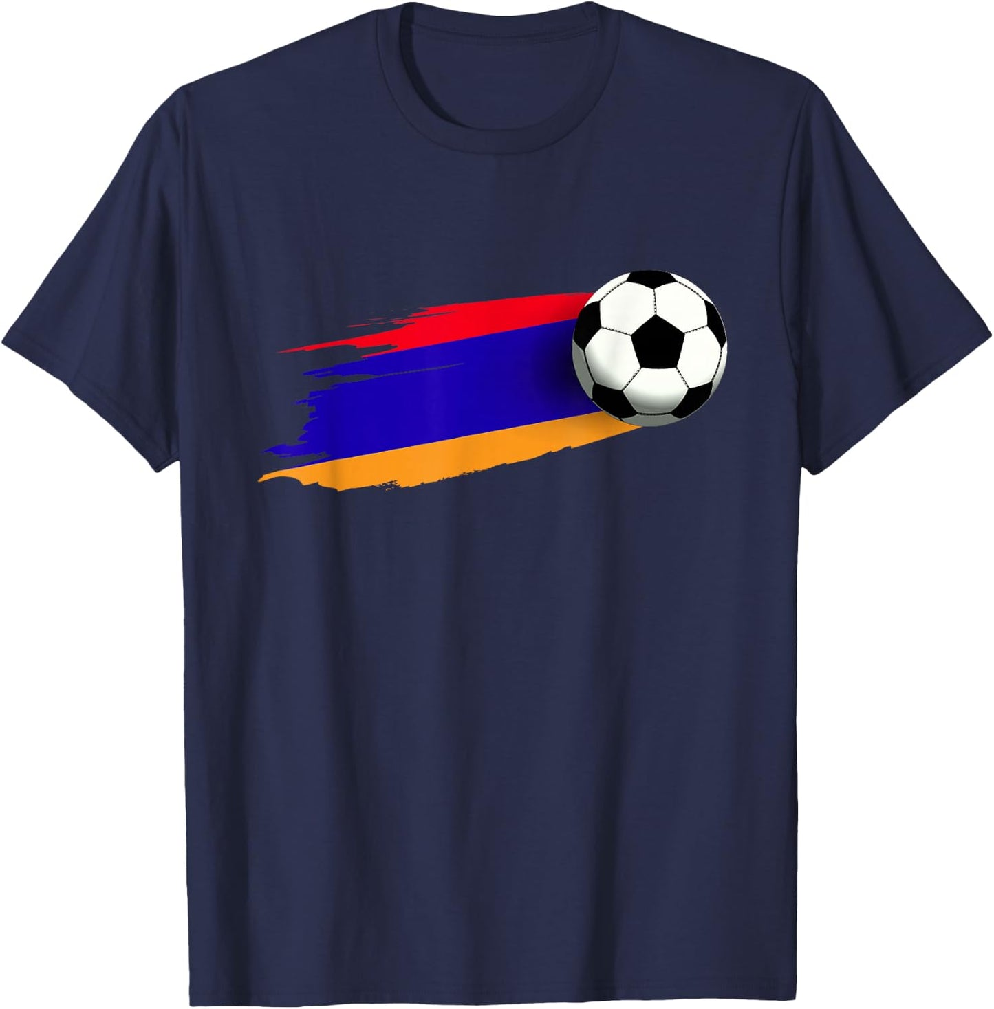 Armenia Flag Jersey Armenian Soccer Team Armenian T-Shirt - T-Shirt | Navy