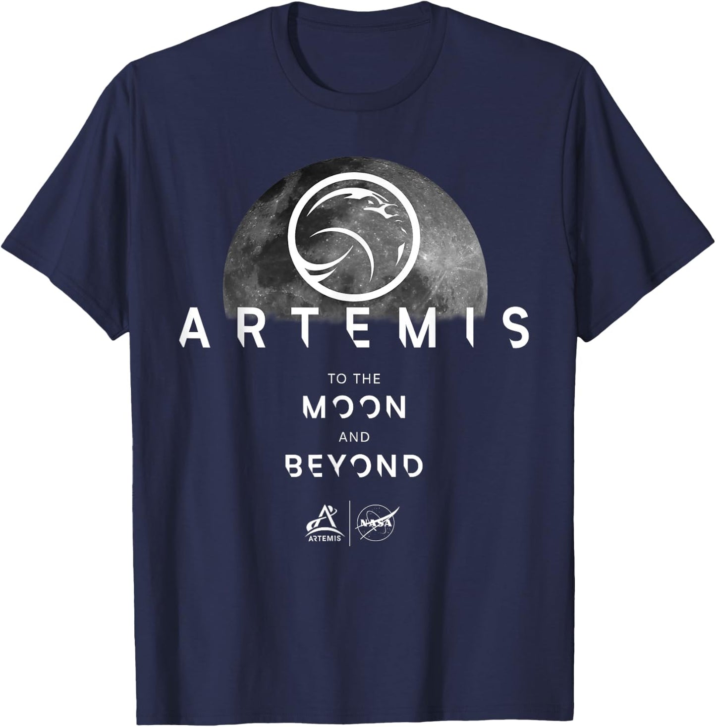 NASA Artemis To The Moon and Beyond T-Shirt - T-Shirt | Navy