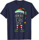 Not Short Elf Shirt Matching Family Not Short Christmas Elf T-Shirt - T-Shirt | Navy