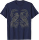 Odins Raven Norse Mythology Viking Birds Celtic Knots Asgard T-Shirt - T-Shirt | Navy