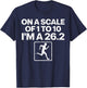 Funny Marathon Art Men Women Marathon Finisher 26.2 Running T-Shirt - T-Shirt | Navy
