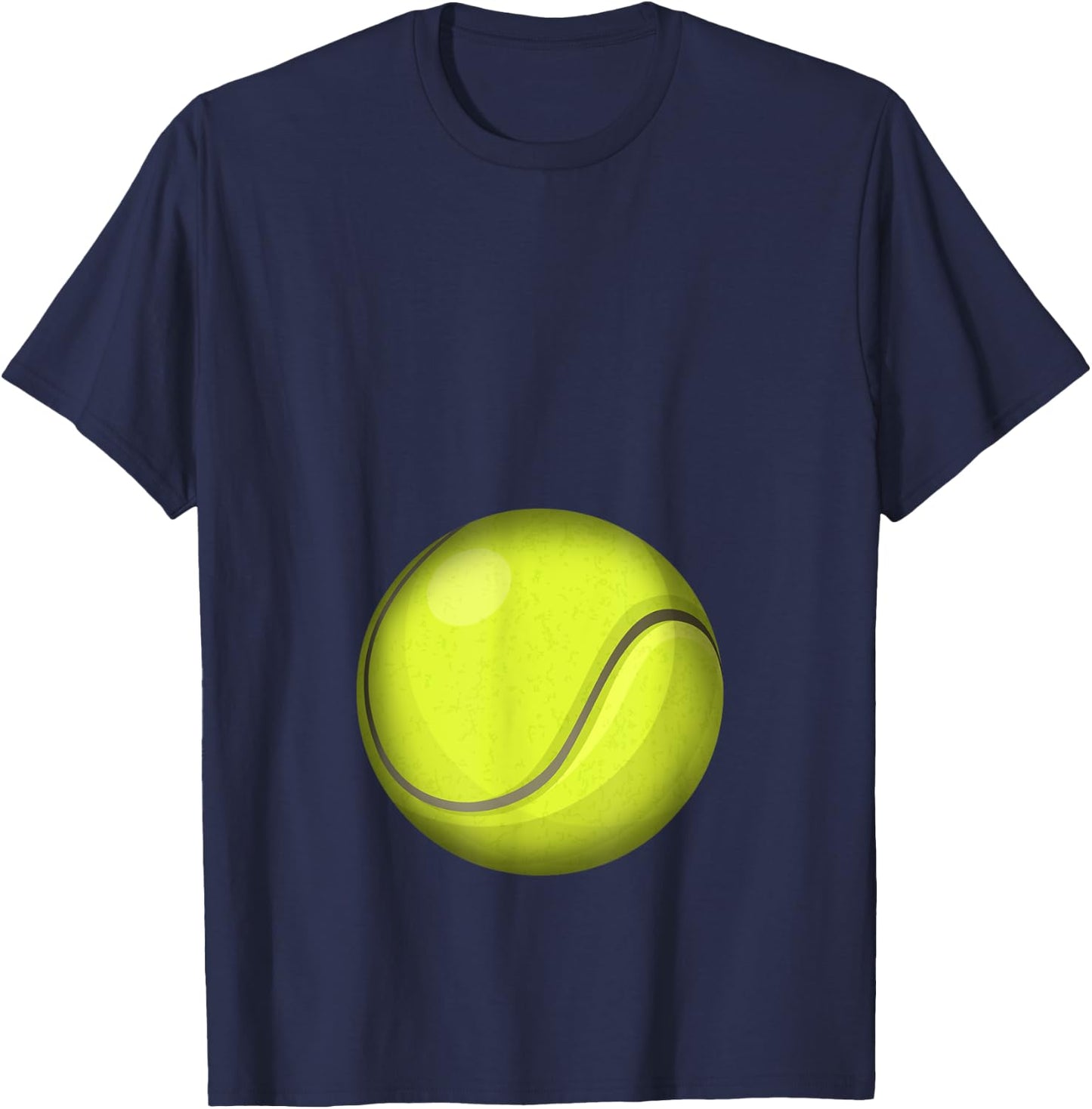 Funny Tennis Player Belly Pregnant Mama T-Shirt - T-Shirt | Navy