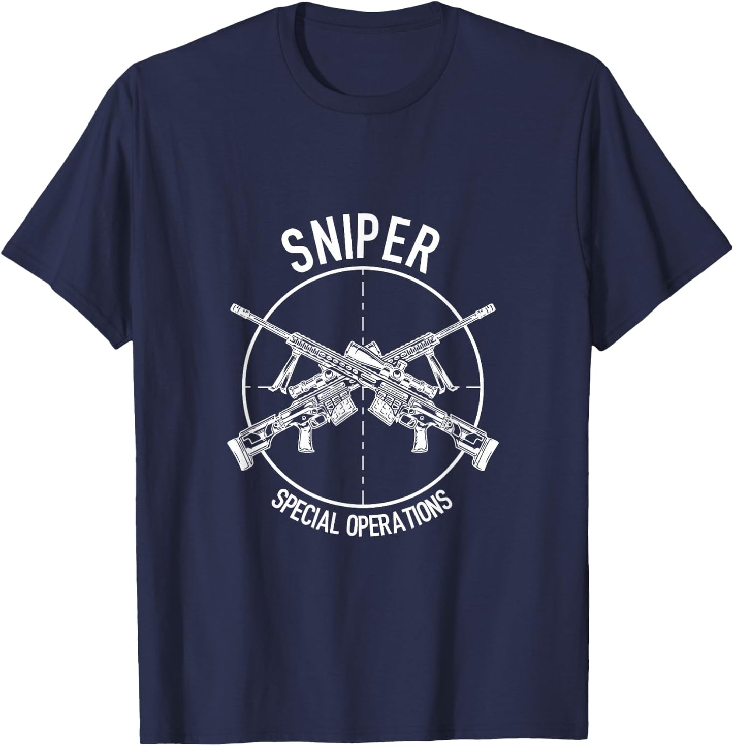 Special Operations Sniper Forces USA Military T-Shirt - T-Shirt | Navy