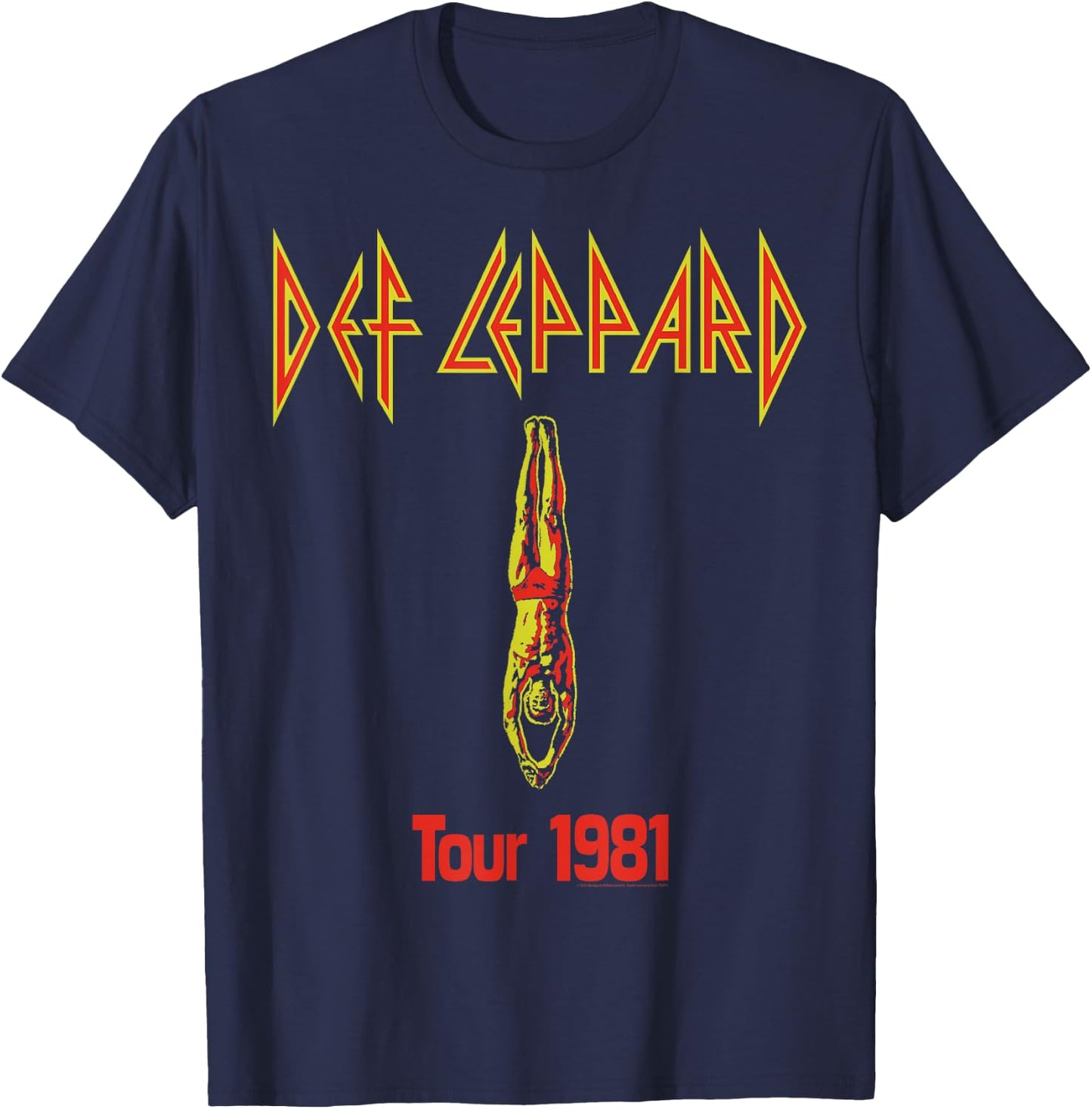 Def Leppard - Dive T-Shirt - T-Shirt | Navy