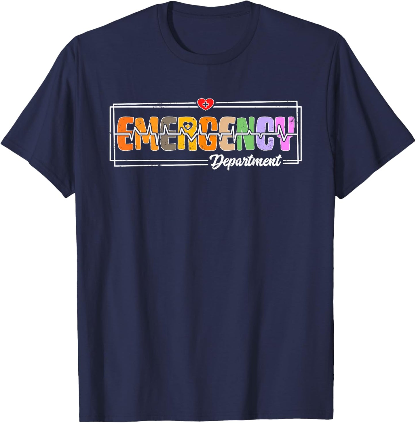 Emergency Department Healthcare Nurses ER Nurse Practitioner T-Shirt - T-Shirt | Navy