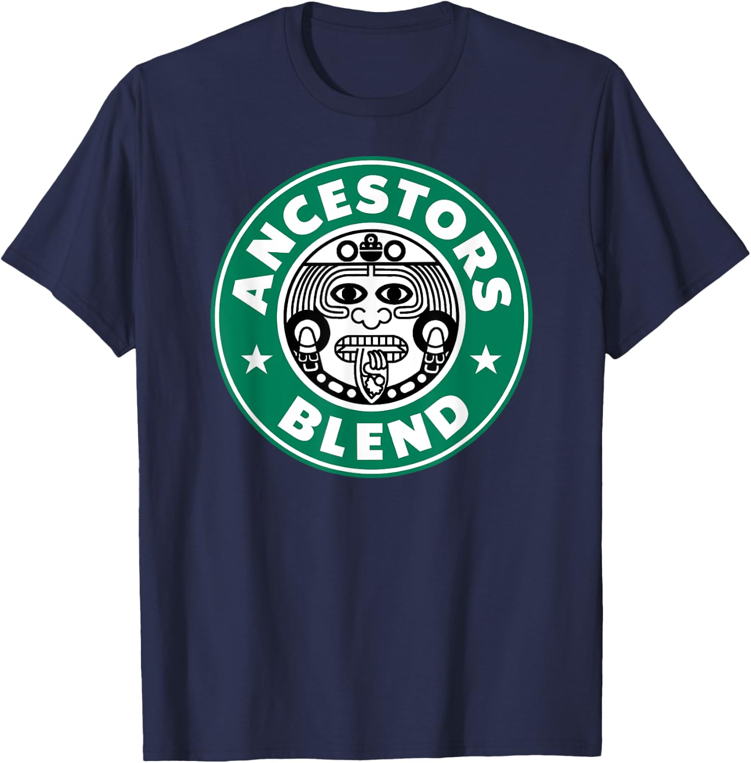 Ancestors Blend Funny Latin Ancient Aztec Mayan God T-Shirt - T-Shirt | Navy