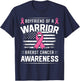 Boyfriend Of A Warrior Breast Cancer Awareness Boyfriend T-Shirt - T-Shirt | Navy