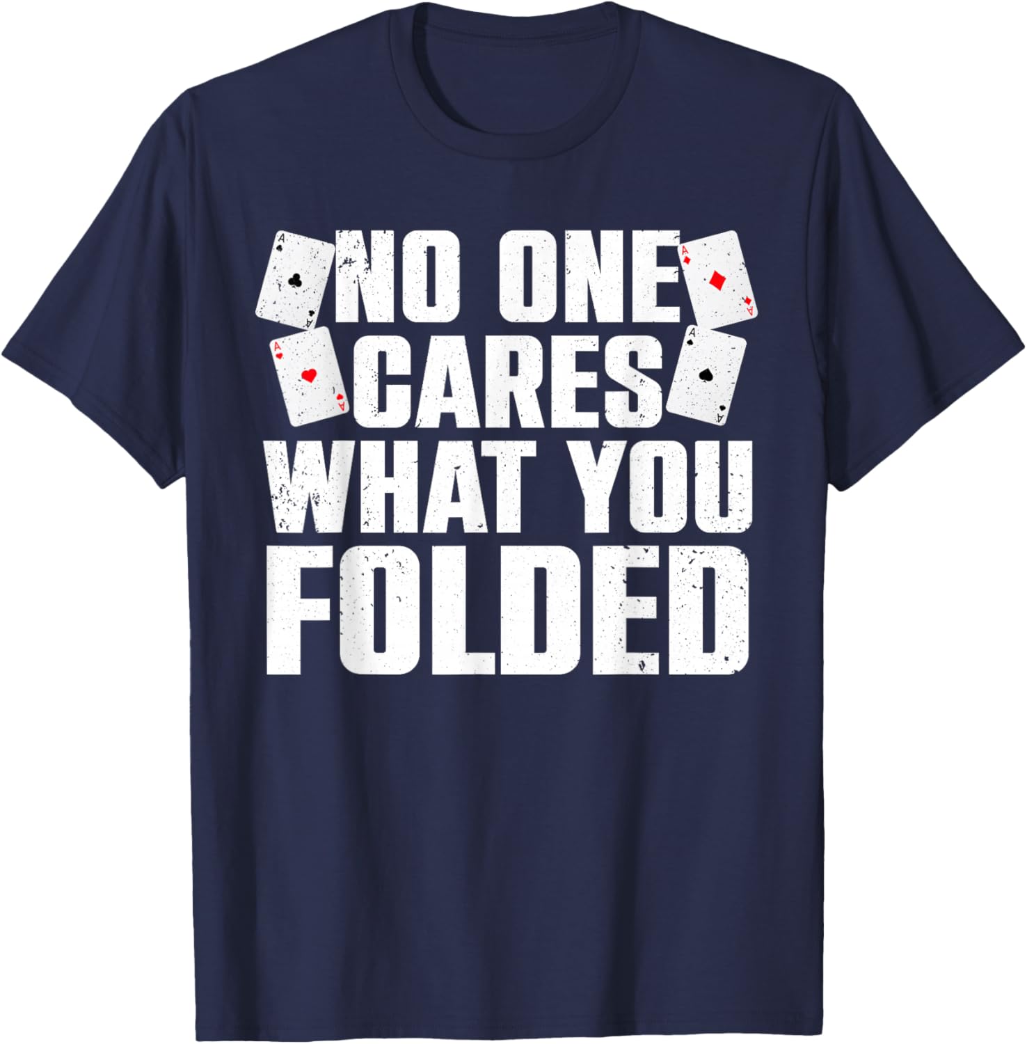 Funny Poker Art Women Poker Player Casino Gambler T-Shirt - T-Shirt | Navy