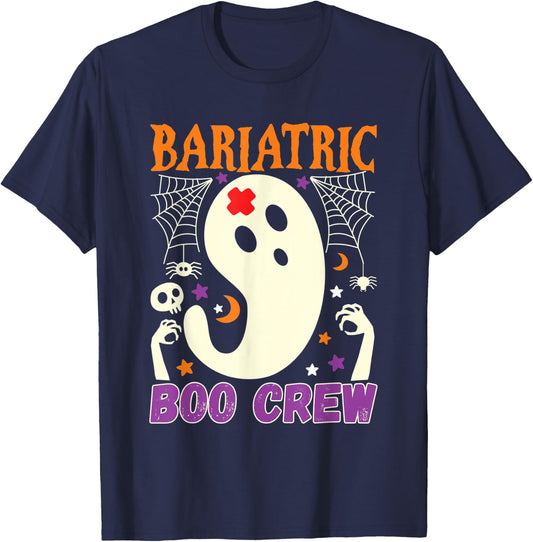 Bariatric Boo Crew Nurse Halloween Nurses Cute Ghost Women T-Shirt - T-Shirt | Navy