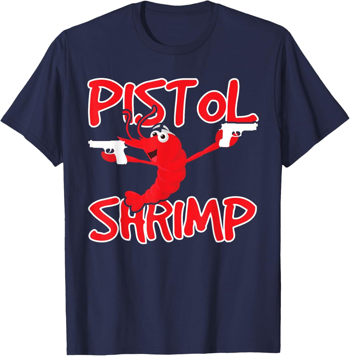 Pistol Shrimp Seafood Lovers T-Shirt - T-Shirt | Navy