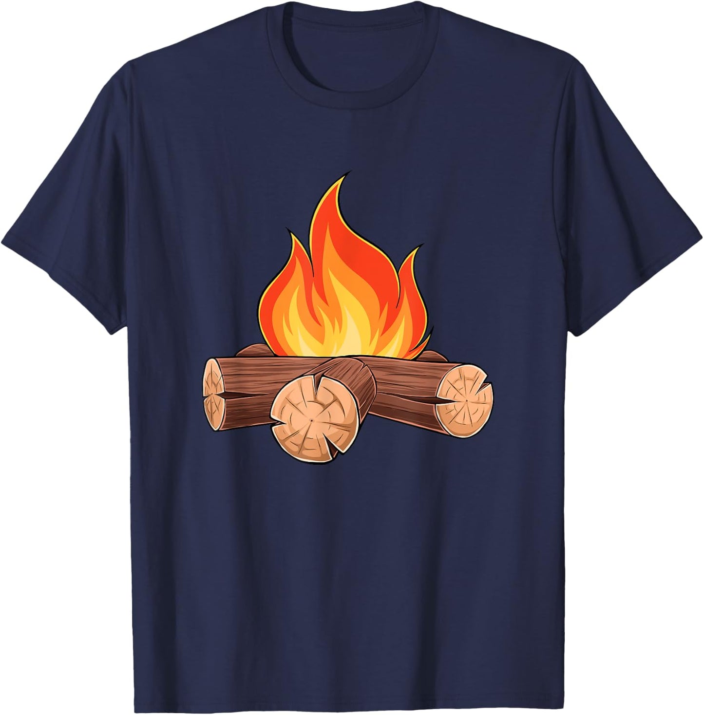 Fire S'mores Costume Group Camping T-Shirt - T-Shirt | Navy