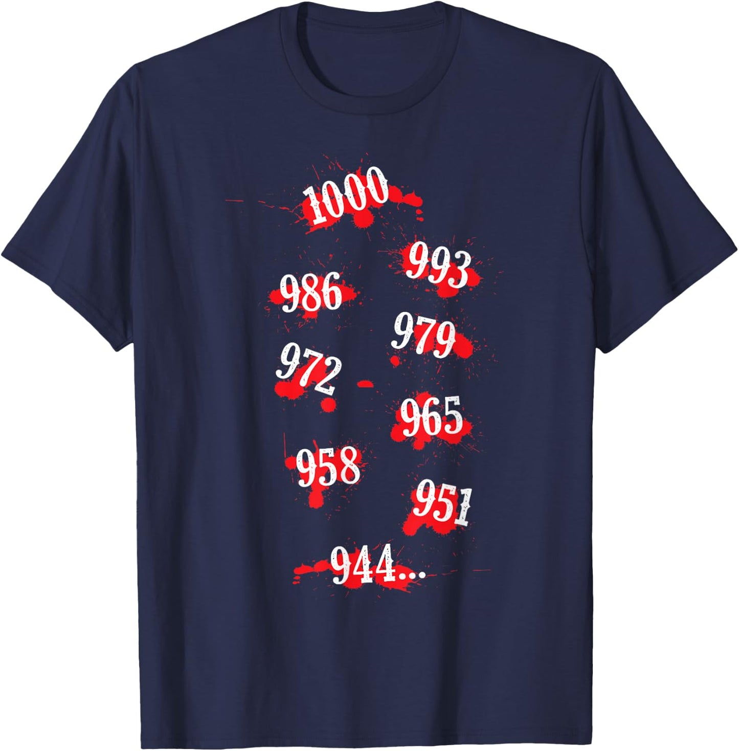 1000 Minus 7 Anime Manga Ghoul Otaku Cosplay T-Shirt - T-Shirt | Navy