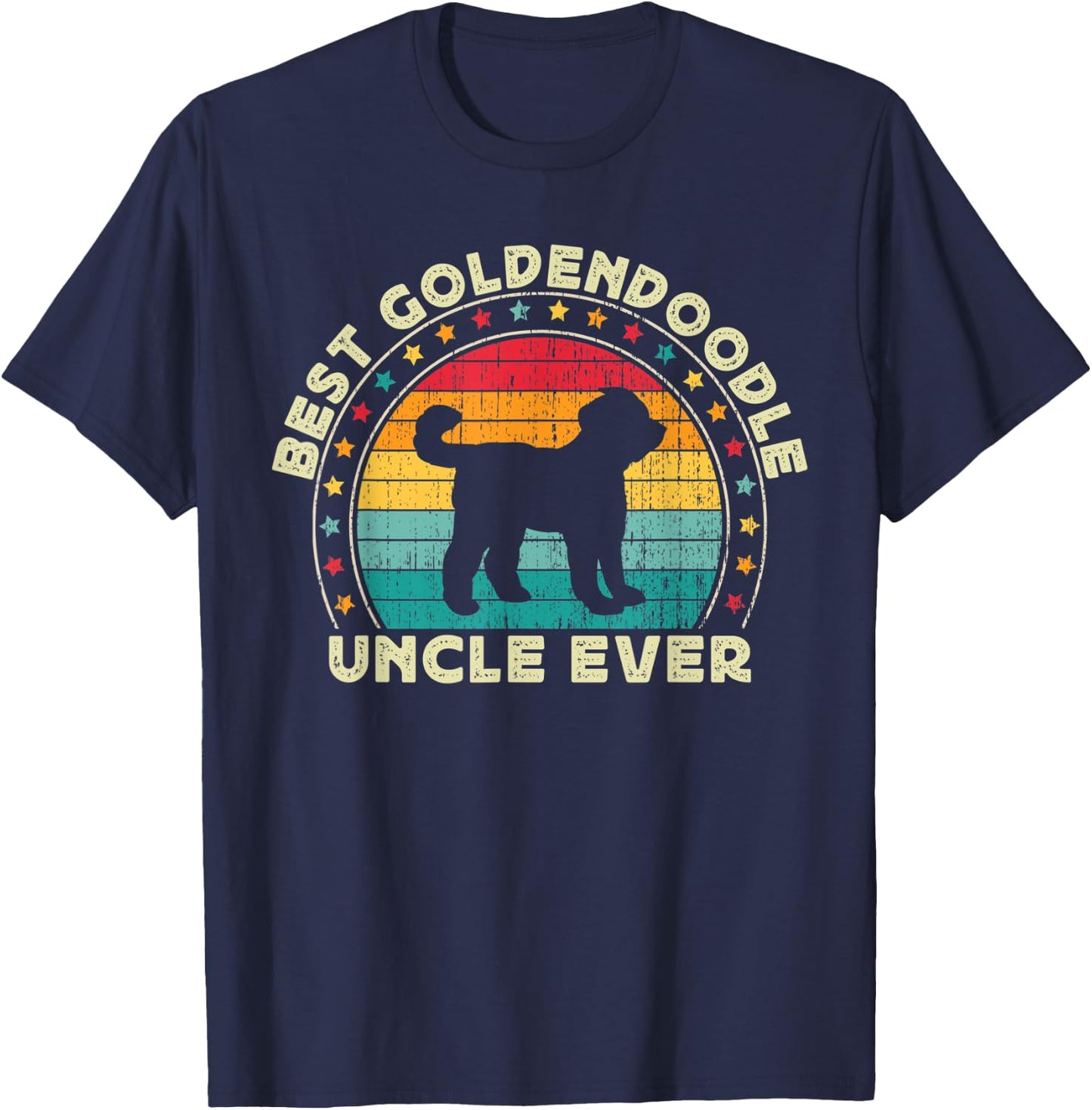 Goldendoodle Uncle Doodle Dog Uncle Father's Day Men T-Shirt - T-Shirt | Navy