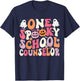 One Spooky School Counselor Halloween Teacher Counseling T-Shirt - T-Shirt | Navy