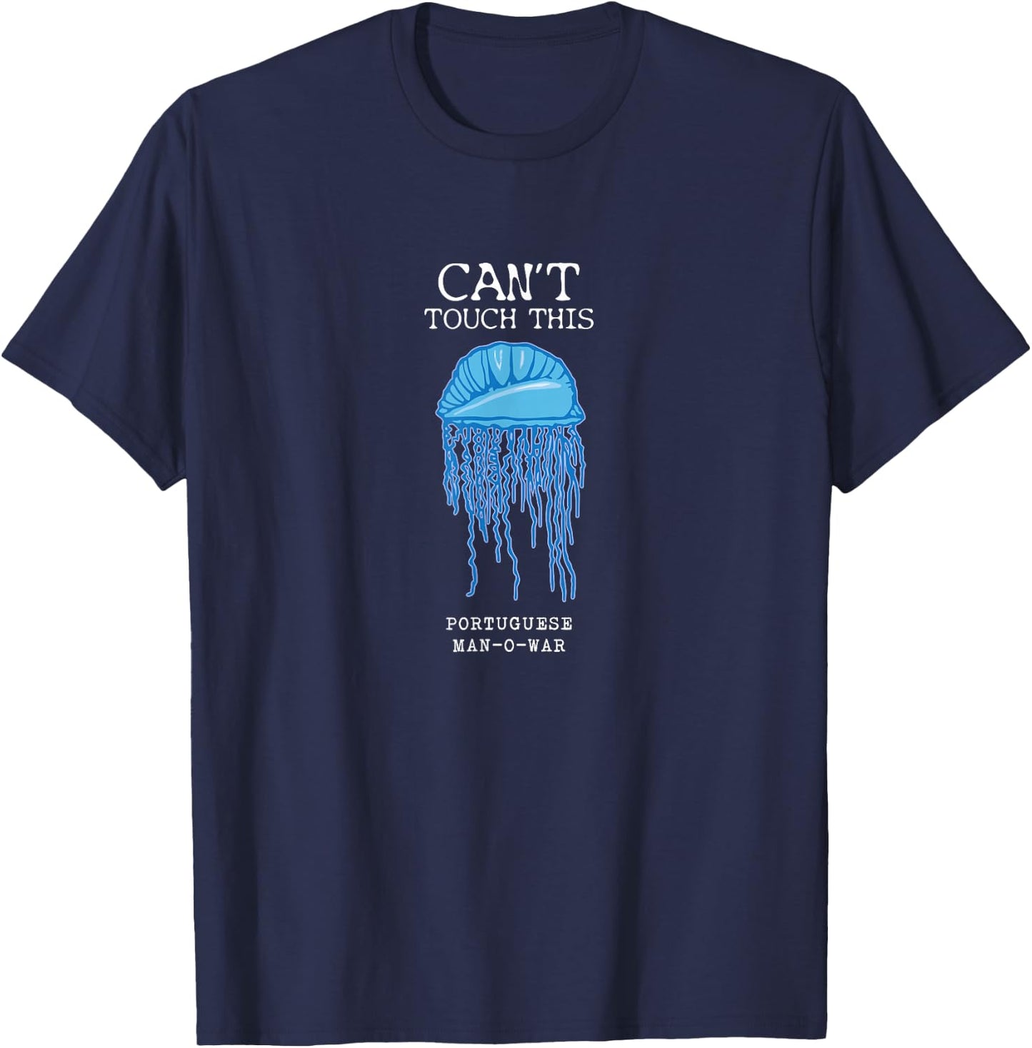 Portuguese Man O' War Jellyfish Atlantic Pacific Florida T-Shirt - T-Shirt | Navy