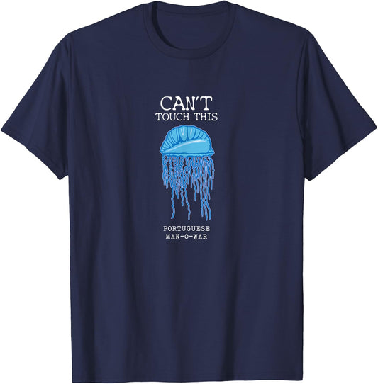 Portuguese Man O' War Jellyfish Atlantic Pacific Florida T-Shirt - T-Shirt | Navy