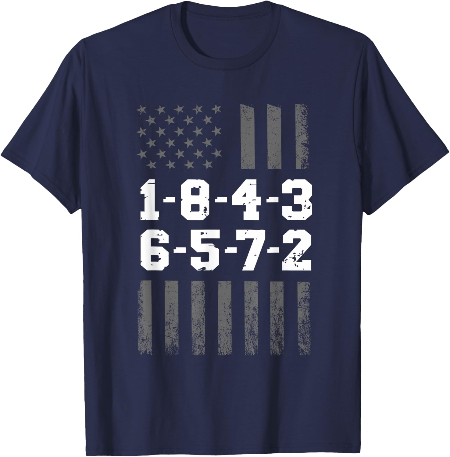 18436572 Engine Firing Order V8 Small Block Mechanic T-Shirt - T-Shirt | Navy