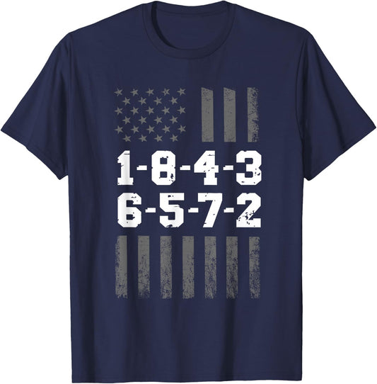 18436572 Engine Firing Order V8 Small Block Mechanic T-Shirt - T-Shirt | Navy
