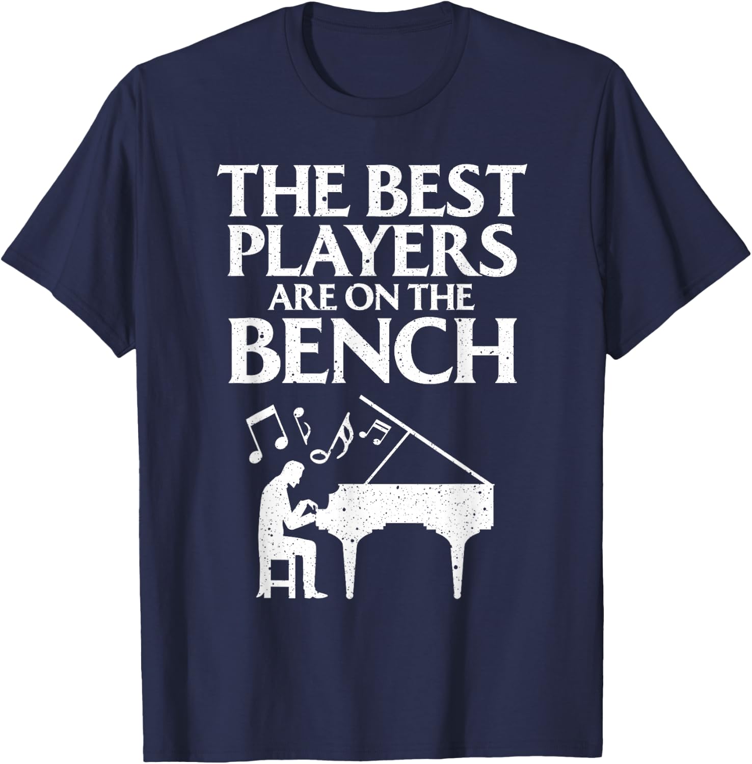 Funny Piano Art Women Kids Keyboard Piano Players T-Shirt - T-Shirt | Navy