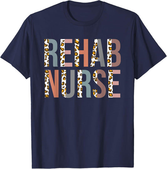 Rehab Technician Rehab Nurse T-Shirt - T-Shirt | Navy