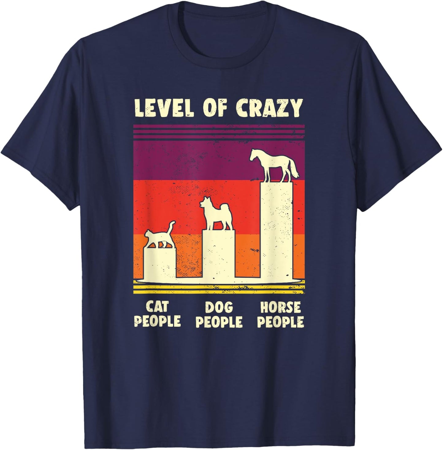 Funny Horse Shirt For Teens Girls Women Horse Riding T-Shirt - T-Shirt | Navy