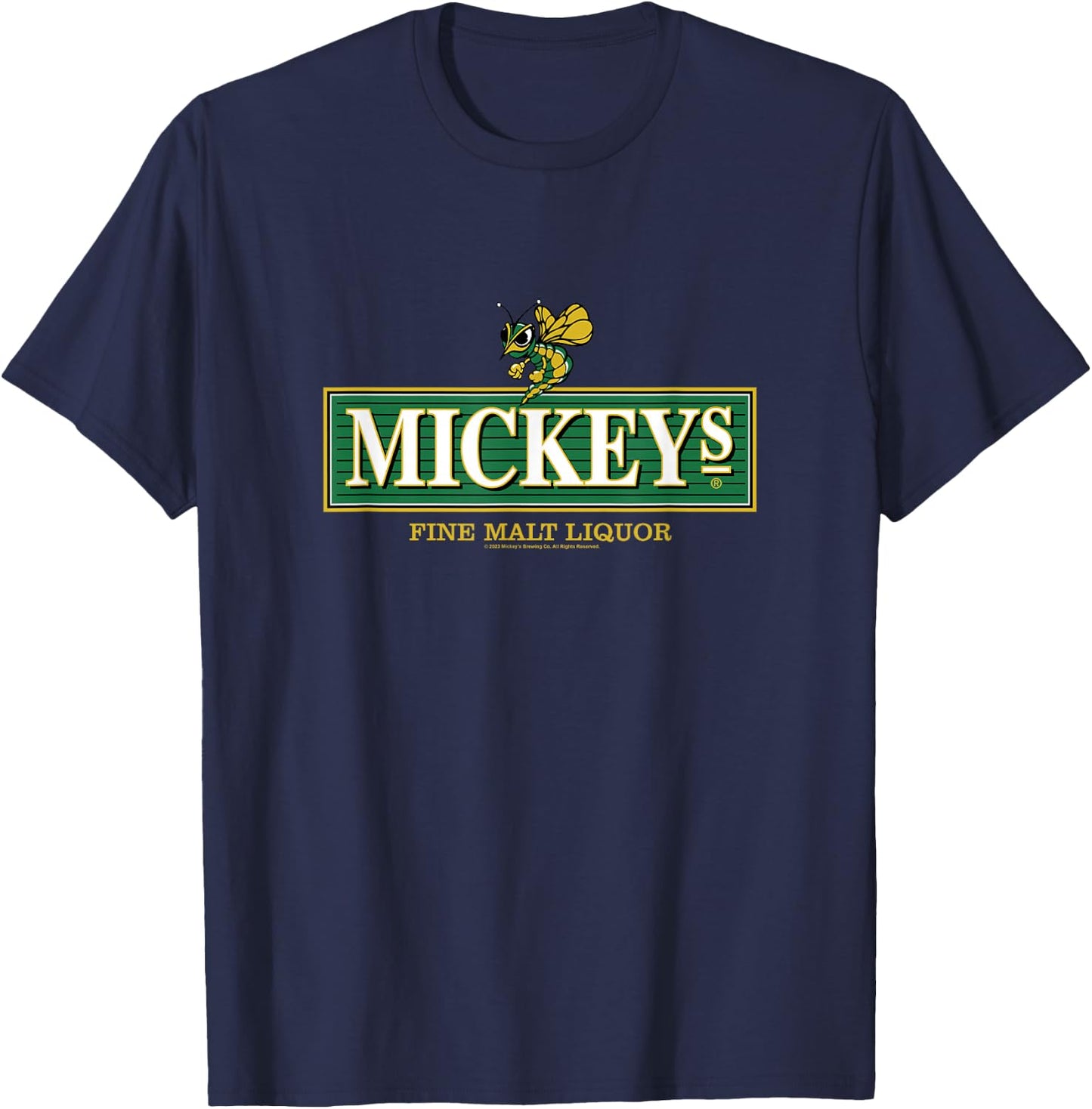Coors Brewing Company Mickey's Fine Malt Liquor Classic Logo T-Shirt - T-Shirt | Navy