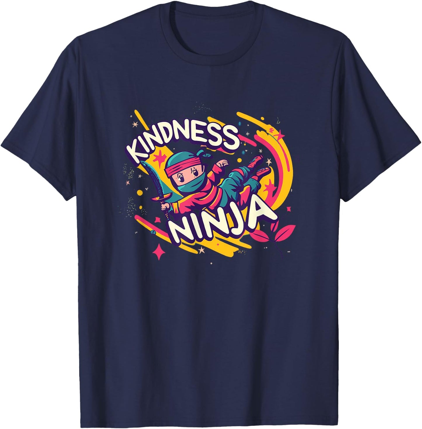 Anti Bullying Kindness Ninja School Teacher Student T-Shirt - T-Shirt | Navy