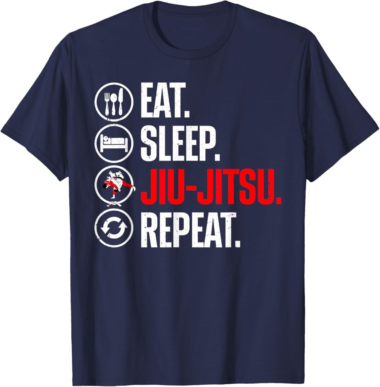 Funny Jiu Jitsu Design Women Kids Martial Arts Lover Small T-Shirt - T-Shirt | Navy