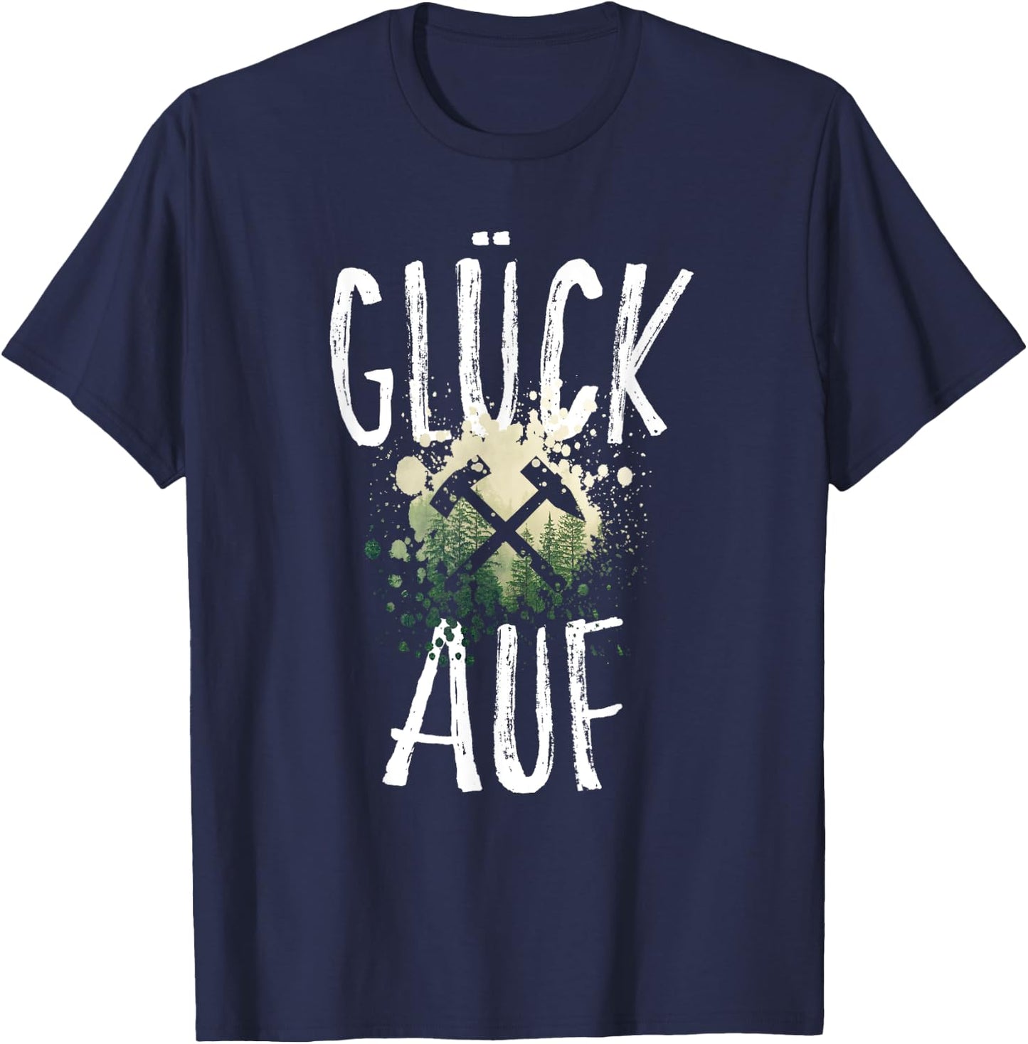 Mallets and Iron - Glück Auf Erzgebirge T-Shirt - T-Shirt | Navy