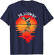 Falconry Vintage Sunset Falcon Trainer Falconer Birder T-Shirt - T-Shirt | Navy