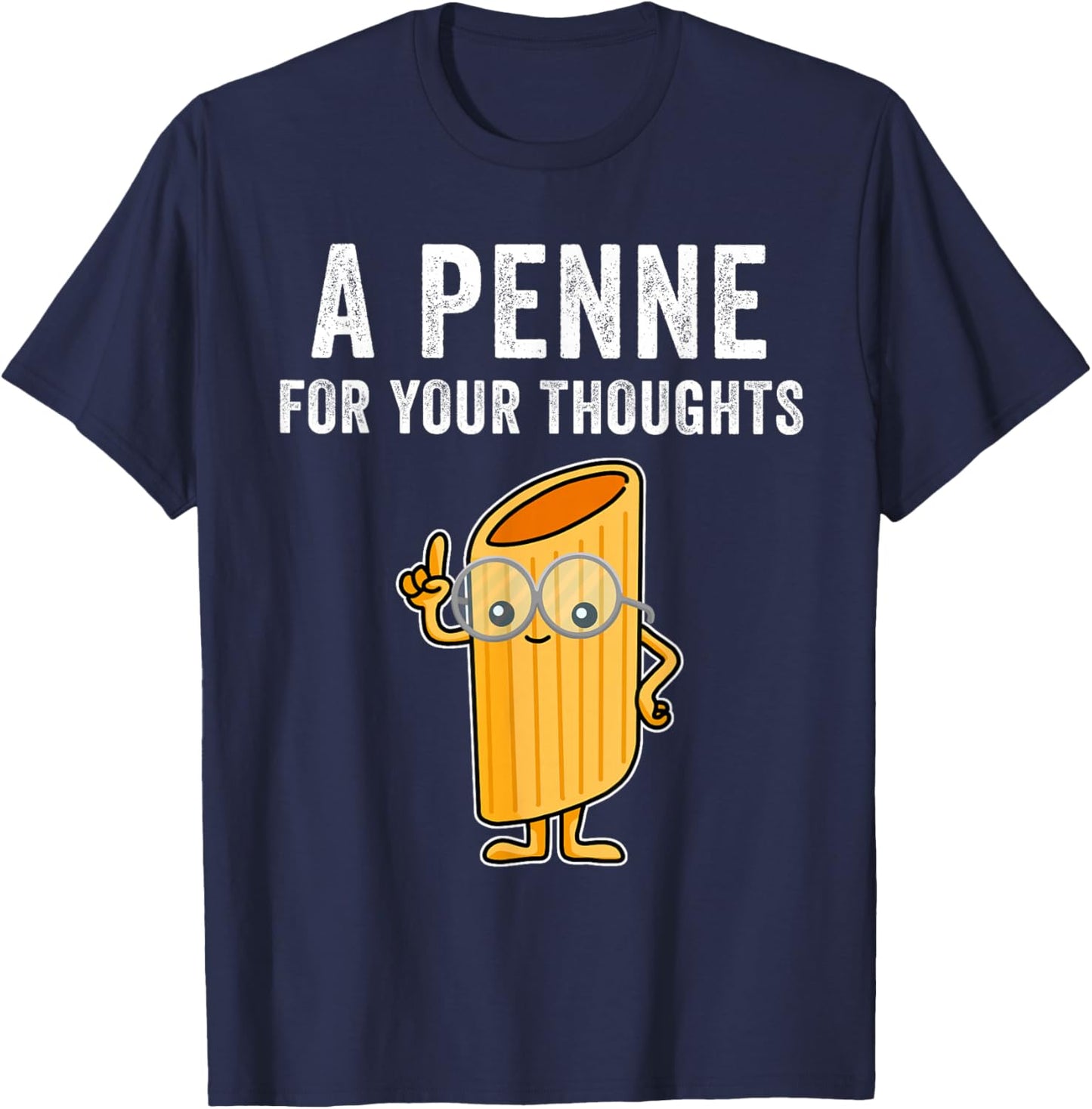 Penne For Your Thoughts Noodle T-Shirt - T-Shirt | Navy
