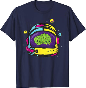 Tardigrade In Space Water Bear Microbiologist T-Shirt - T-Shirt | Navy
