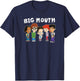 Big Mouth Main Characters Awkward Group Shot Big Logo T-Shirt - T-Shirt | Navy