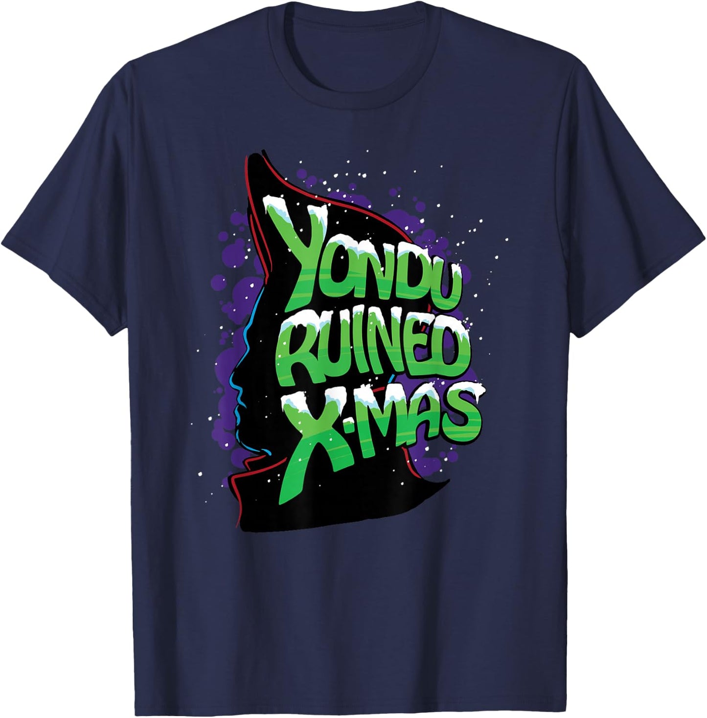 Marvel Guardians of the Galaxy Yondu Ruined Christmas T-Shirt - T-Shirt | Navy