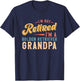I'm Not Retired I'm A Golden Retriever Grandpa T-Shirt - T-Shirt | Navy