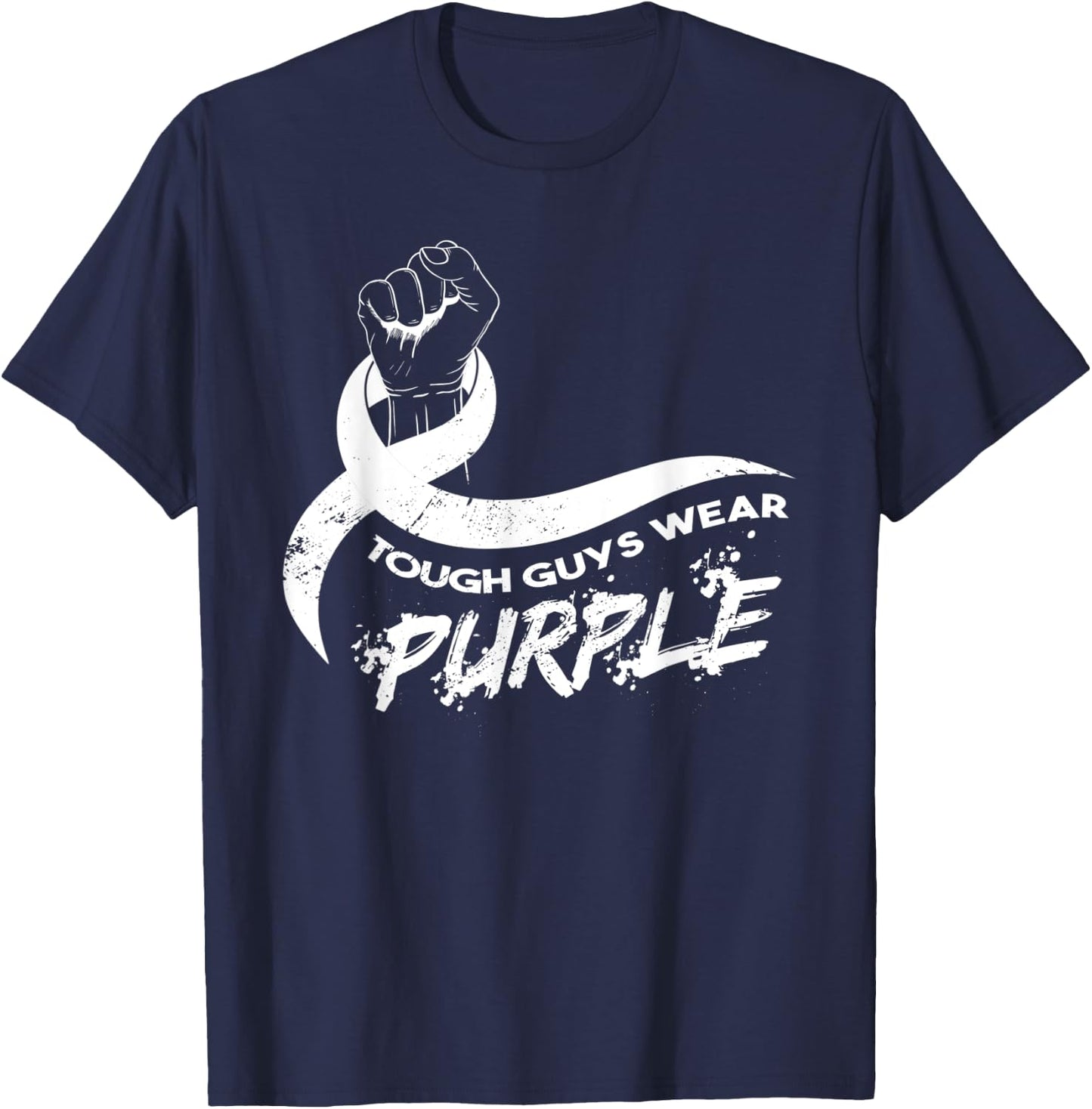 Tough Guys Wear Purple T-Shirt - T-Shirt | Navy