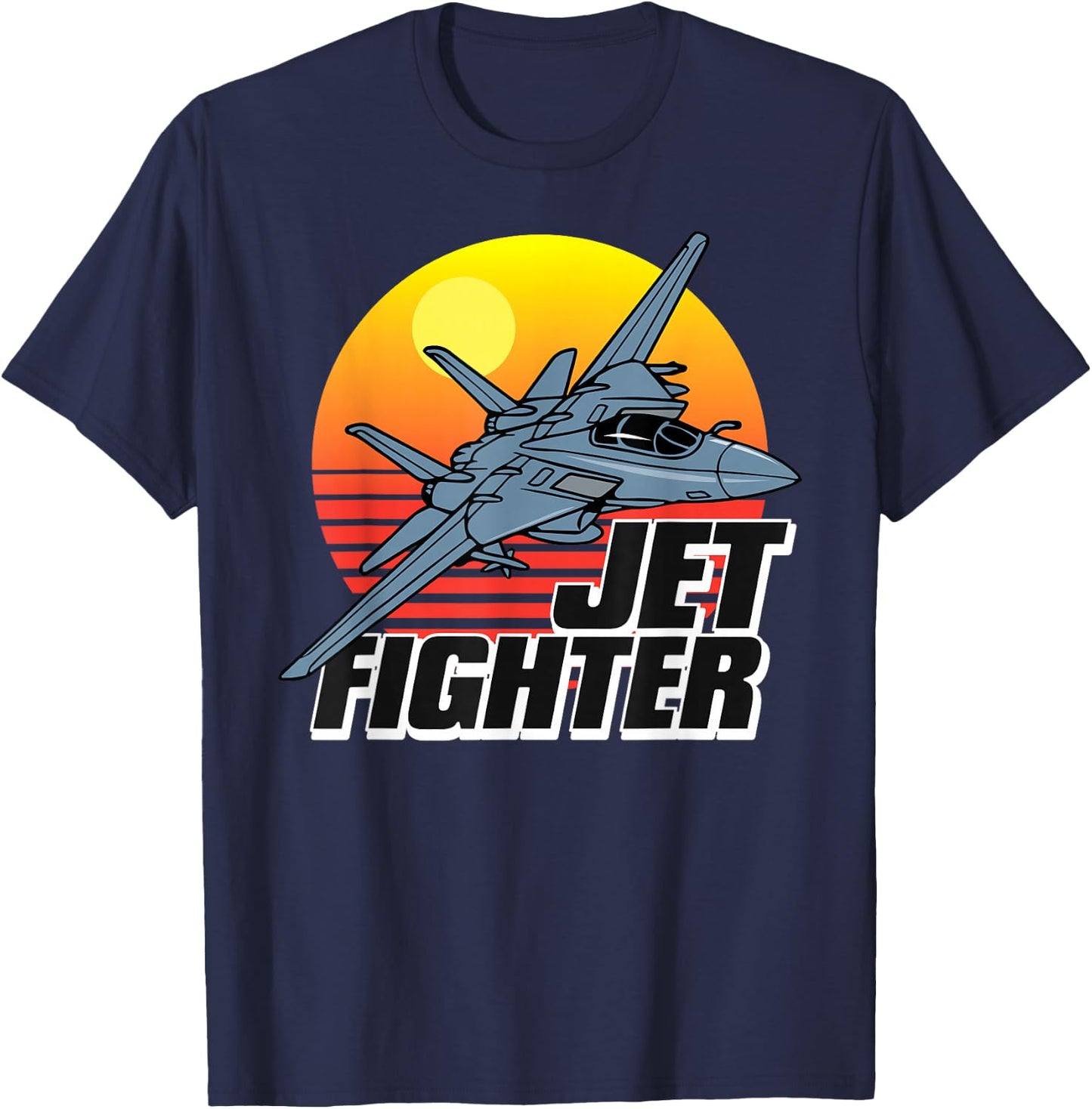 Born to Fly Fighter Jet Plane Kids Boys Airplane T-Shirt - T-Shirt | Navy
