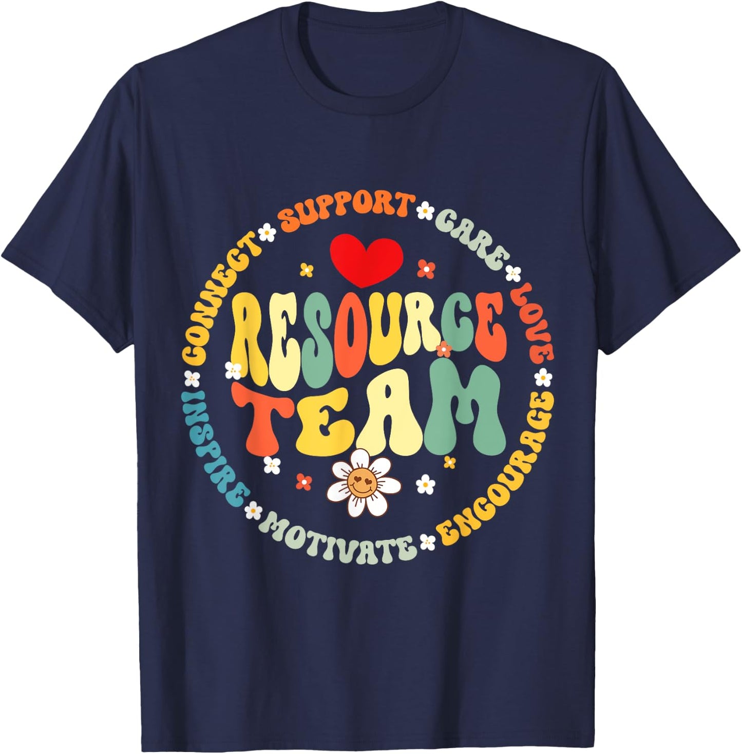 Resource Teacher Team Special Education IEP Teaching Squad T-Shirt - T-Shirt | Navy