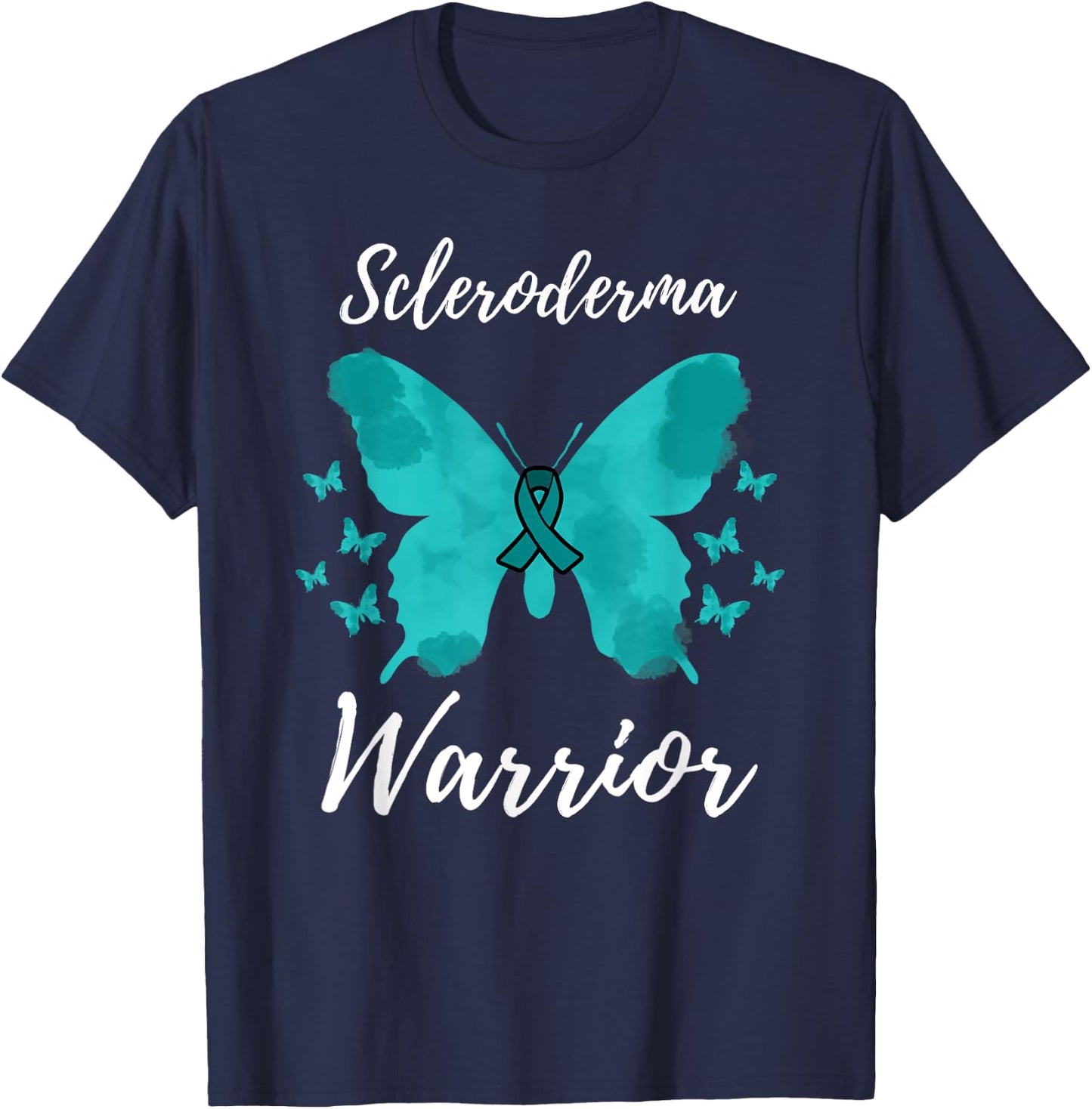 Scleroderma Warrior Scleroderma Awareness T-Shirt - T-Shirt | Navy