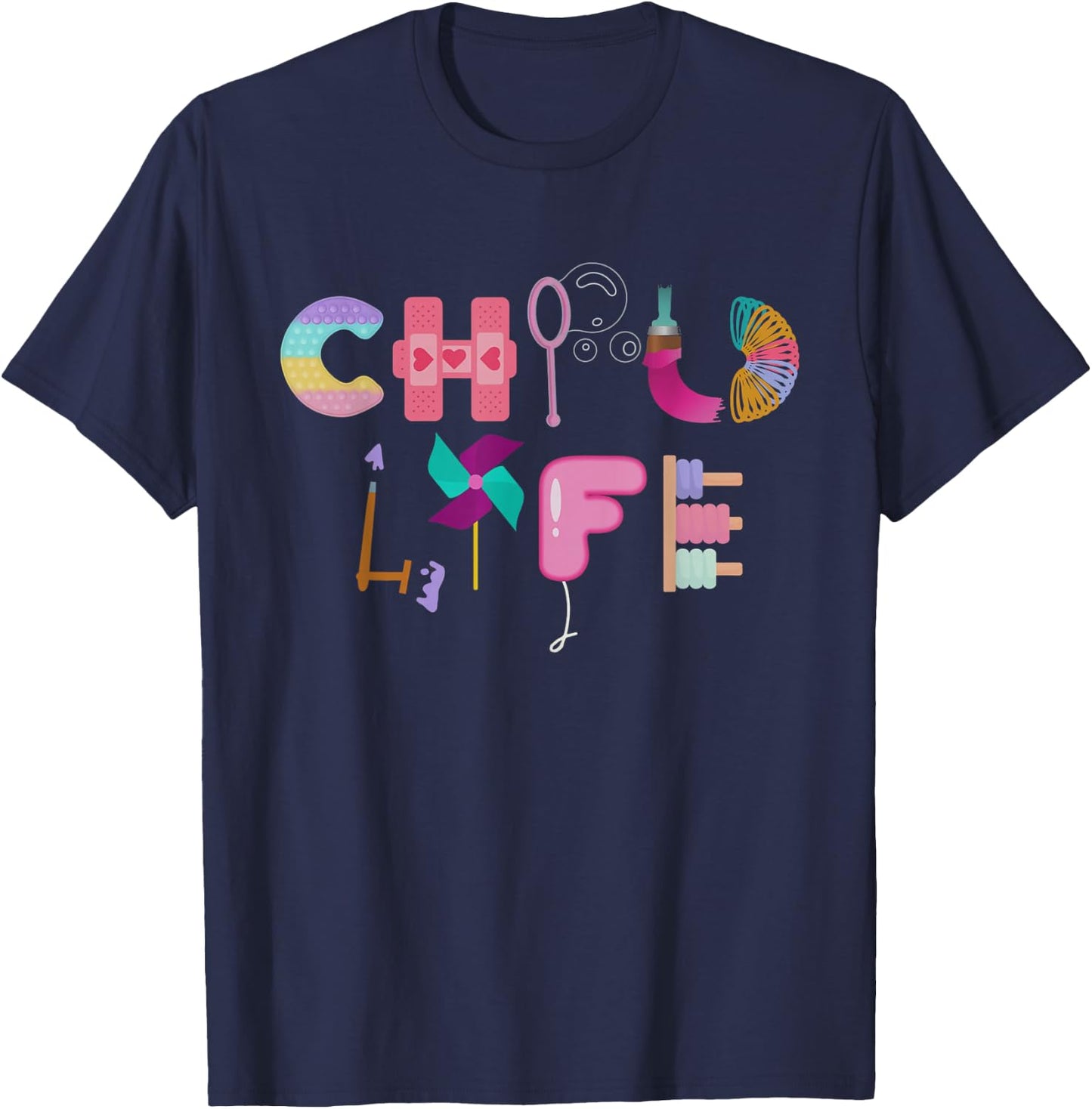Child Life Specialist Cute CLS Play Therapy CCLS Healthcare T-Shirt - T-Shirt | Navy
