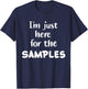 Ich bin nur wegen der Samben hier T-Shirt - T-Shirt | Navy