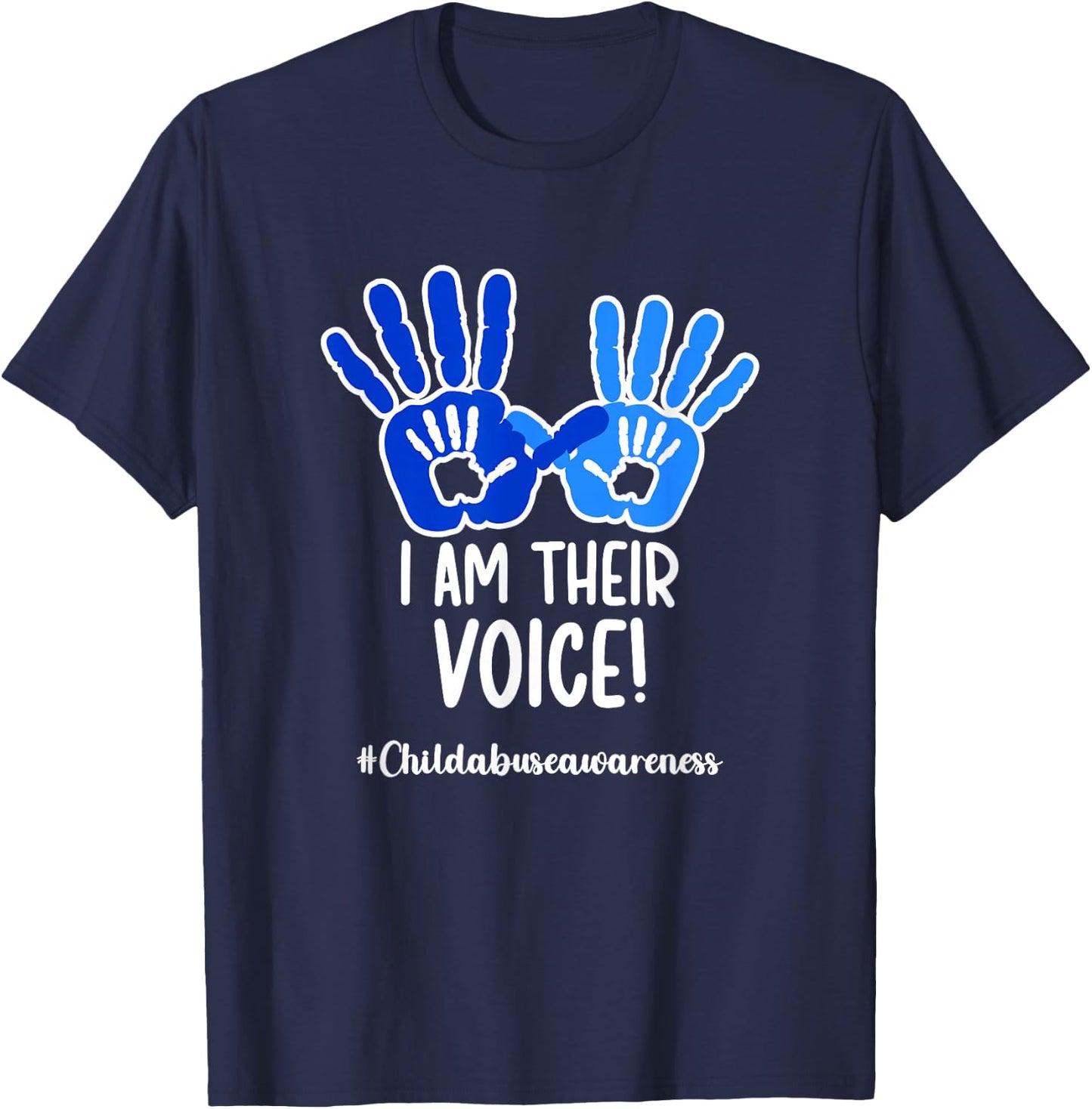 Child Abuse Prevention Month Child Abuse Awareness T-Shirt - T-Shirt | Navy