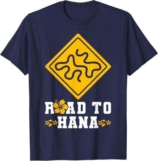 Hawaiian Islands Vintage Souvenir Road To Hana T-Shirt - T-Shirt | Navy