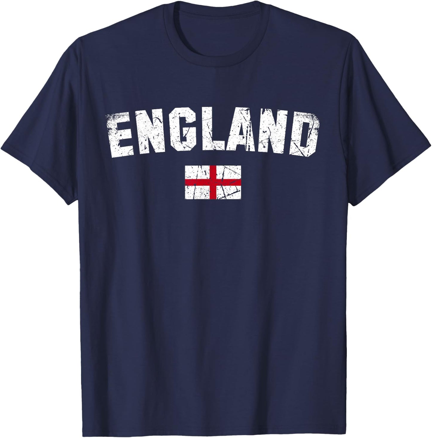 England Flag Vintage | Men Women Kids | England T-Shirt - T-Shirt | Navy