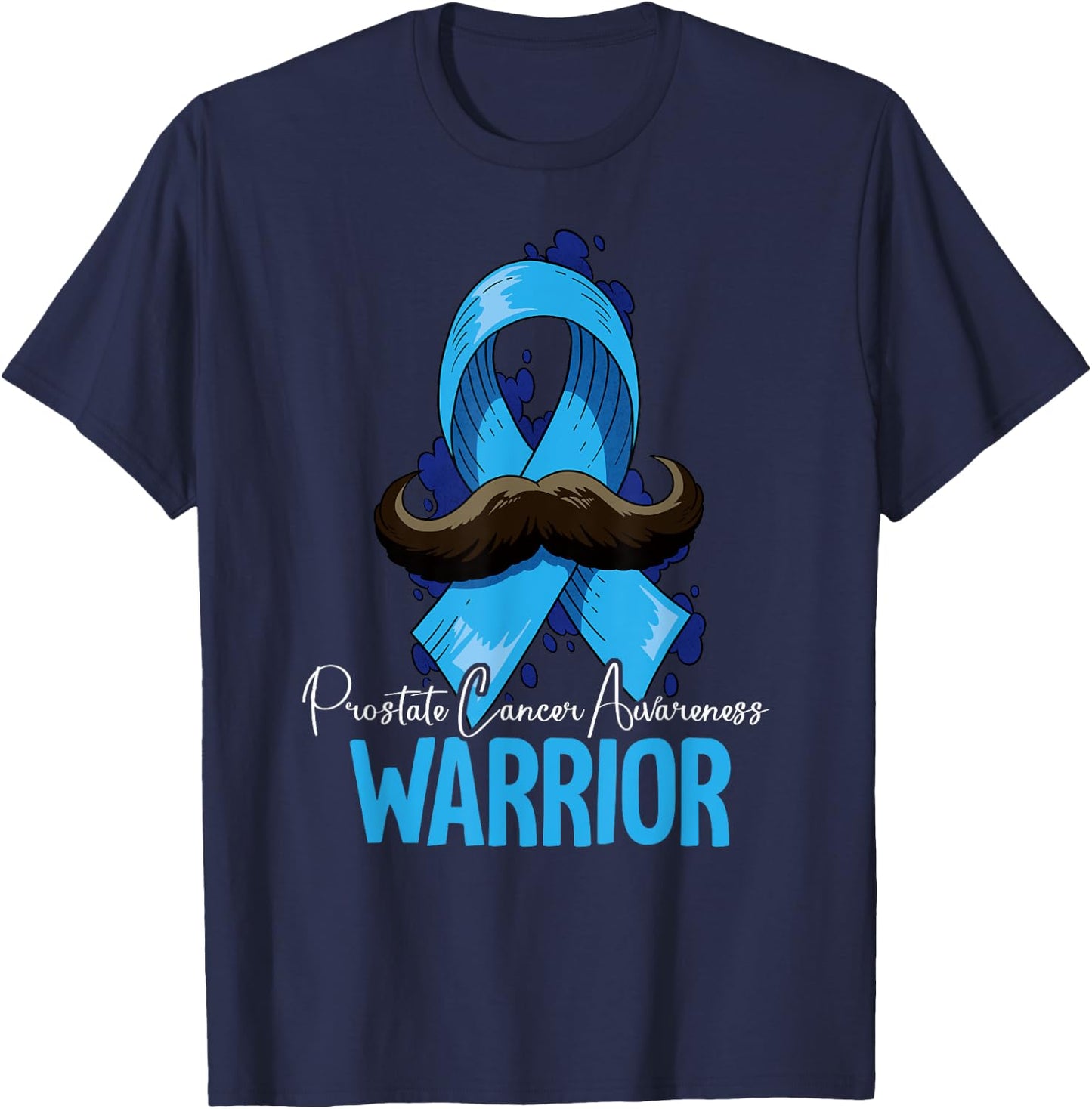 Warrior Prostate Cancer Awareness T-Shirt - T-Shirt | Navy