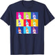 Elf on The Shelf Christmas Pop Color Elf Portrait Squares T-Shirt - T-Shirt | Navy