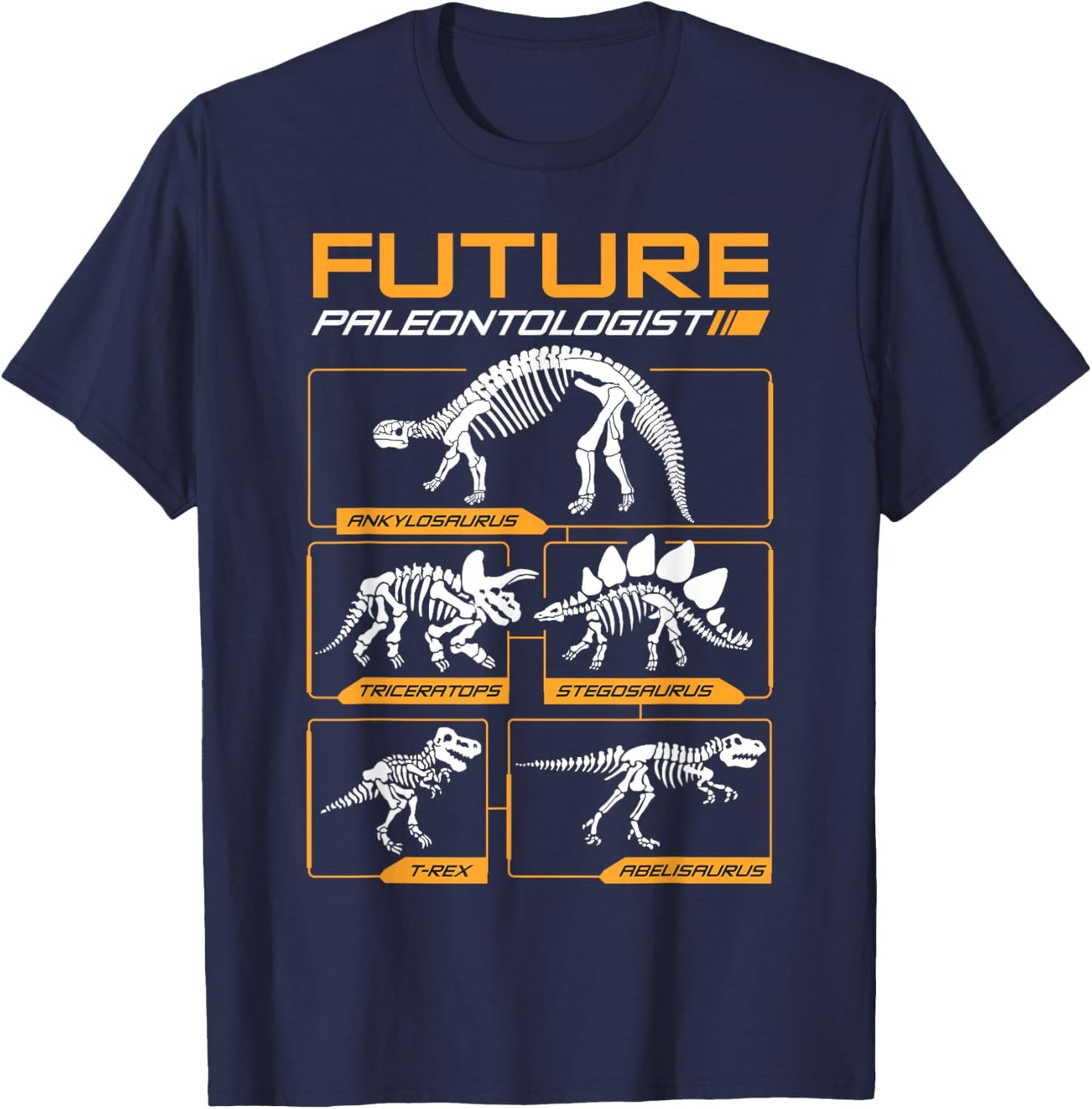 Cool Future Paleontologist Funny Dinosaur Fossil Enthusiast T-Shirt - T-Shirt | Navy
