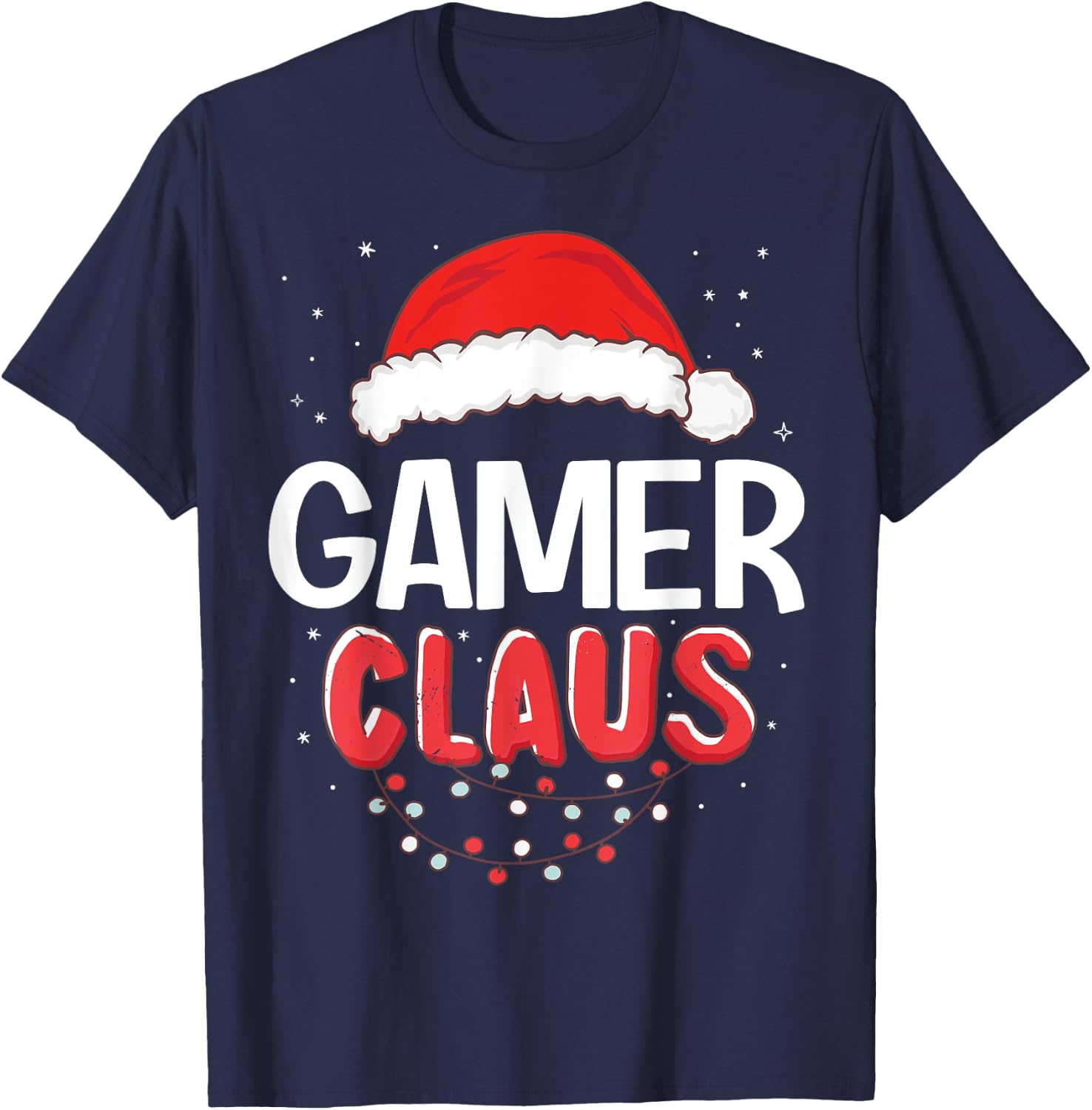 Gamer Santa Claus Christmas Matching Costume T-Shirt - T-Shirt | Navy