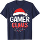 Gamer Santa Claus Christmas Matching Costume T-Shirt - T-Shirt | Navy
