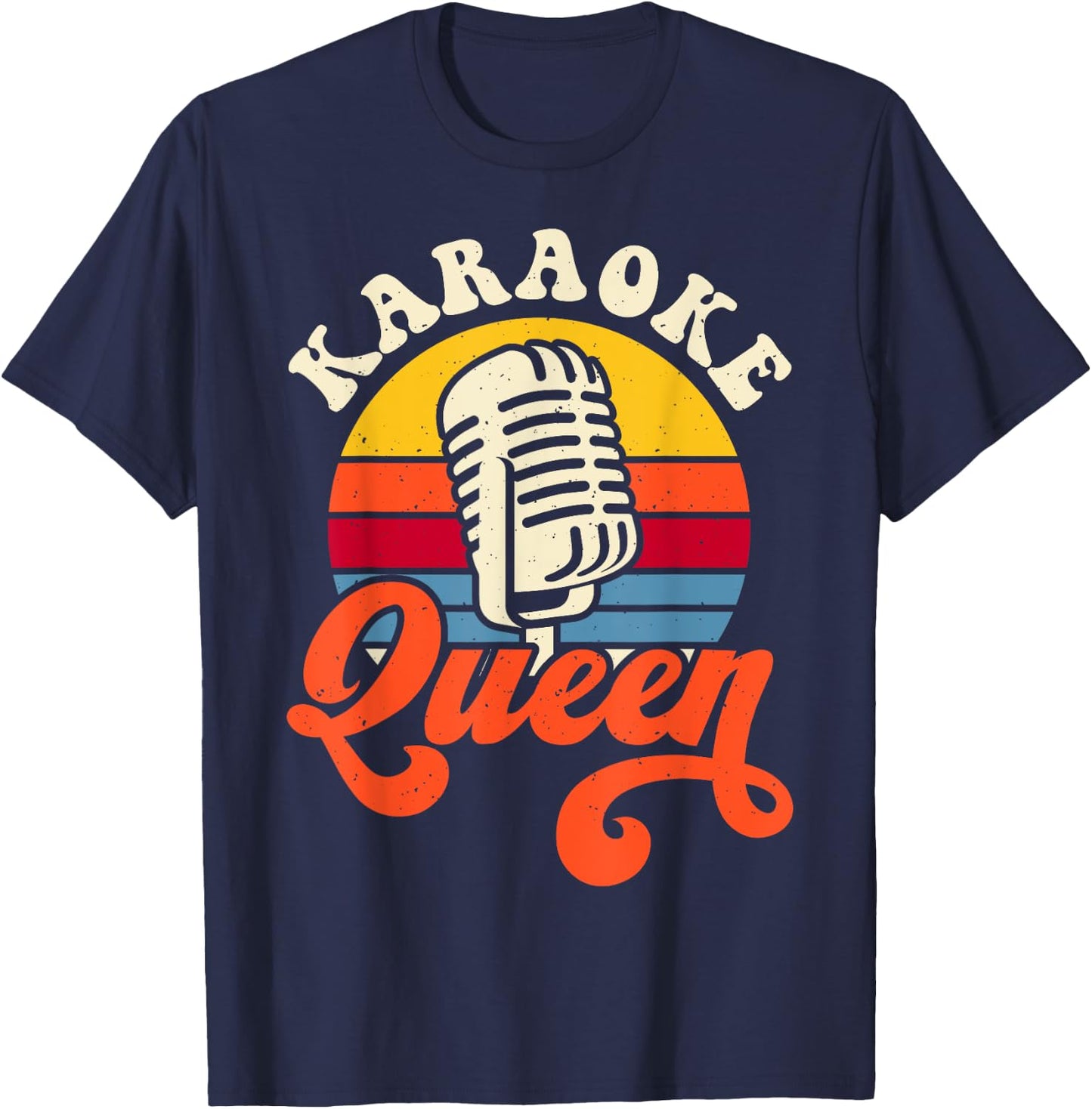 Karaoke Queen T-Shirt - T-Shirt | Navy